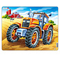 Larsen Large Tractor in a Farm Field Tray Puzzle 37pcs