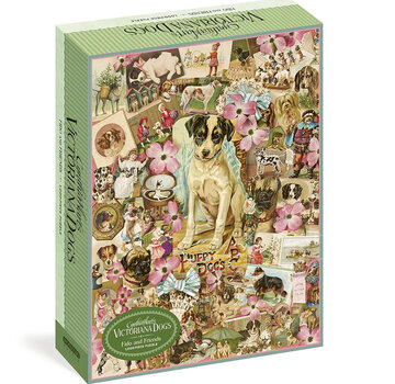 Workman Publishing FINAL SALE Workman Cynthia Harts Victoriana Dogs: Fido and Friends Puzzle 1000pcs