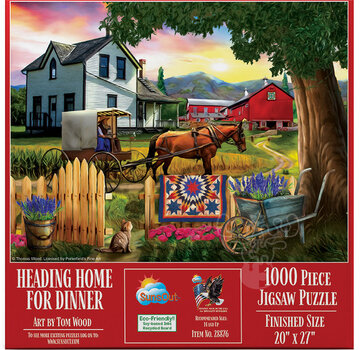 SunsOut FINAL SALE SunsOut Heading Home for Dinner Puzzle 1000pcs