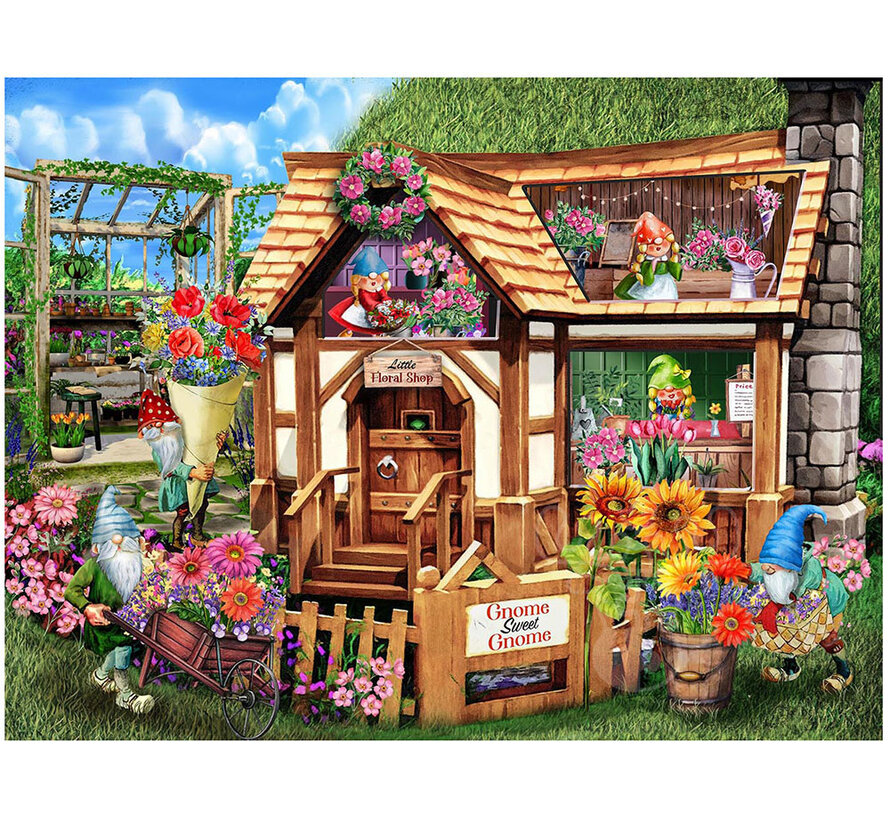 SunsOut Gnome Sweet Gnome Puzzle 500pcs