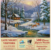 SunsOut FINAL SALE SunsOut Late Night Visitors Puzzle 500pcs