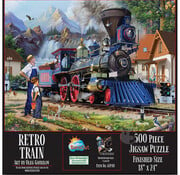SunsOut FINAL SALE SunsOut Retro Train Puzzle 500pcs