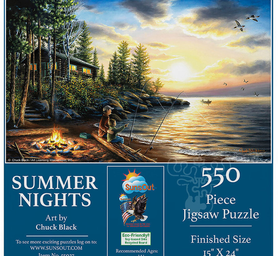 FINAL SALE SunsOut Summer Nights Puzzle 550pcs