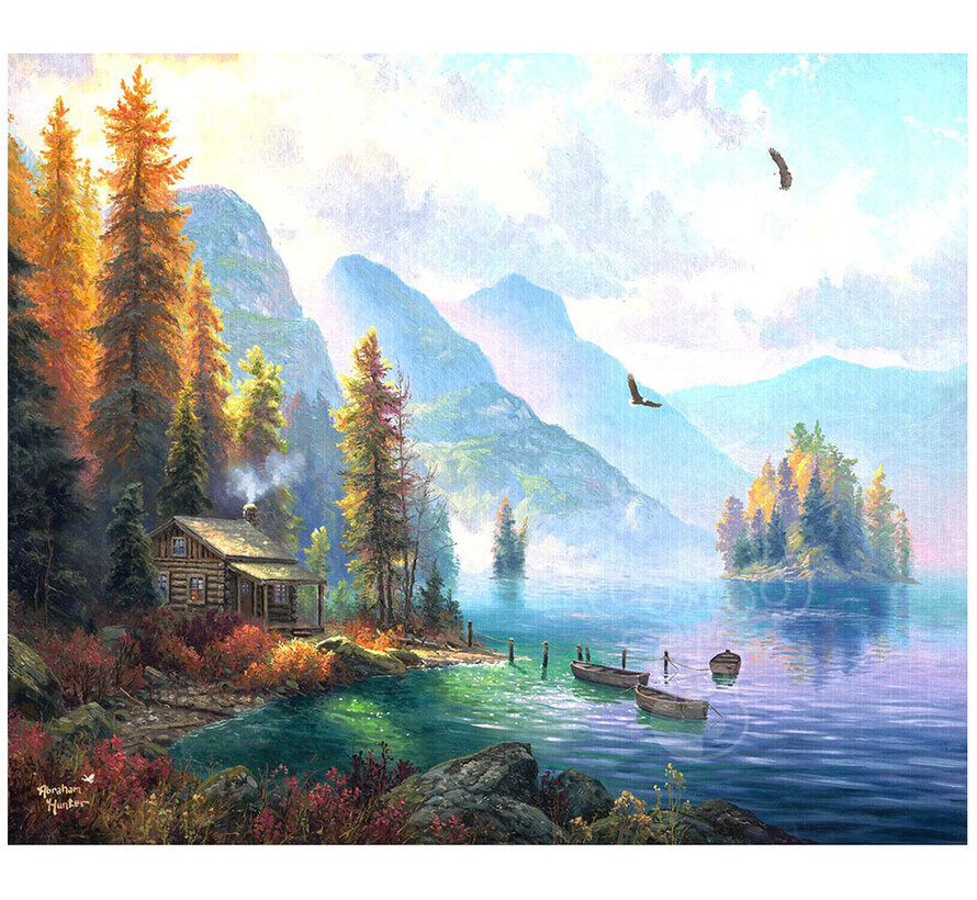 FINAL SALE SunsOut Eagle Lake Landing Puzzle 1000pcs