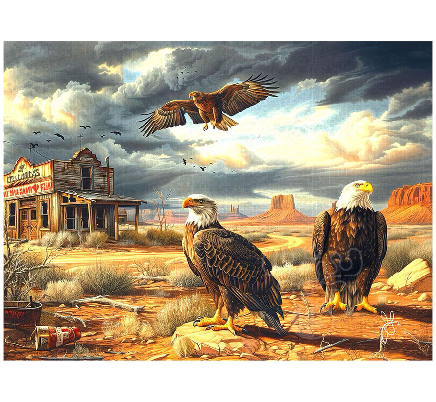 FINAL SALE SunsOut Watchers of the Desert Puzzle 1000pcs