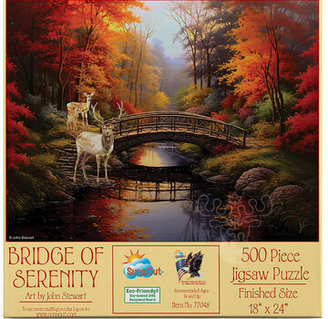 SunsOut FINAL SALE SunsOut Bridge of Serenity Puzzle 500pcs