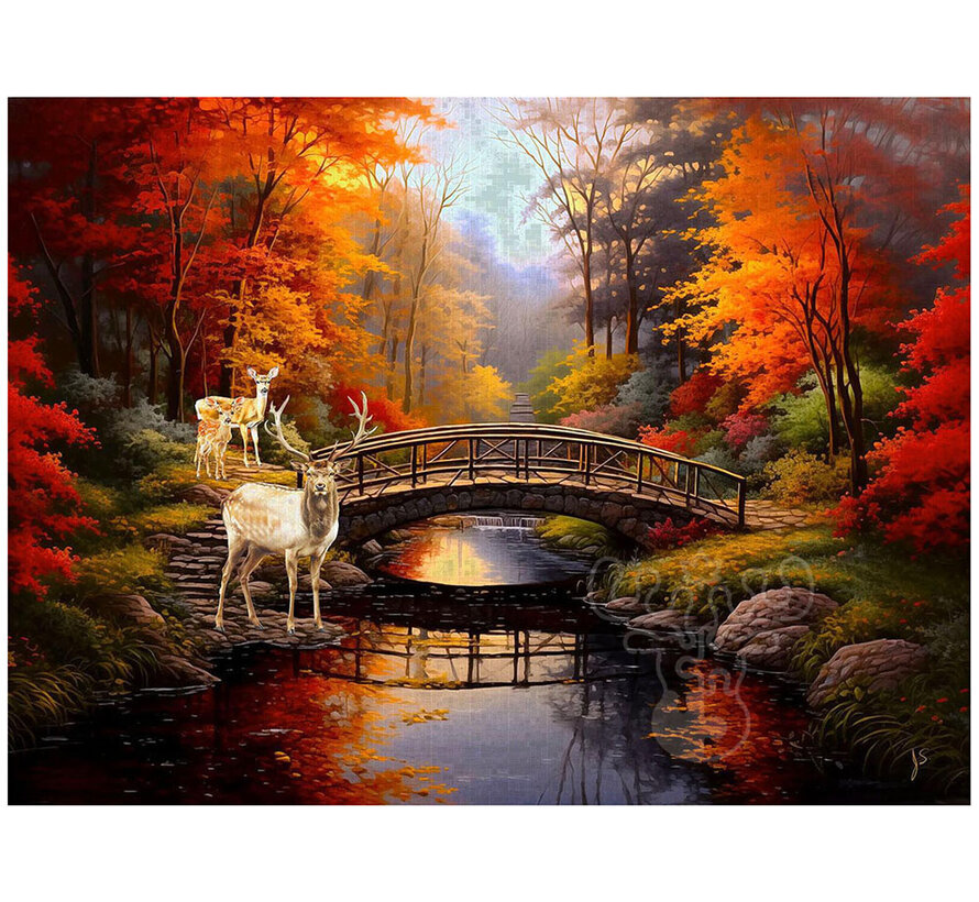 FINAL SALE SunsOut Bridge of Serenity Puzzle 500pcs