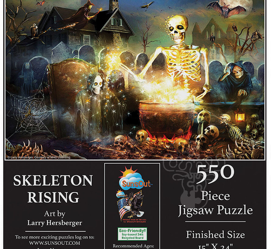 SunsOut Skeleton Rising Puzzle 550pcs