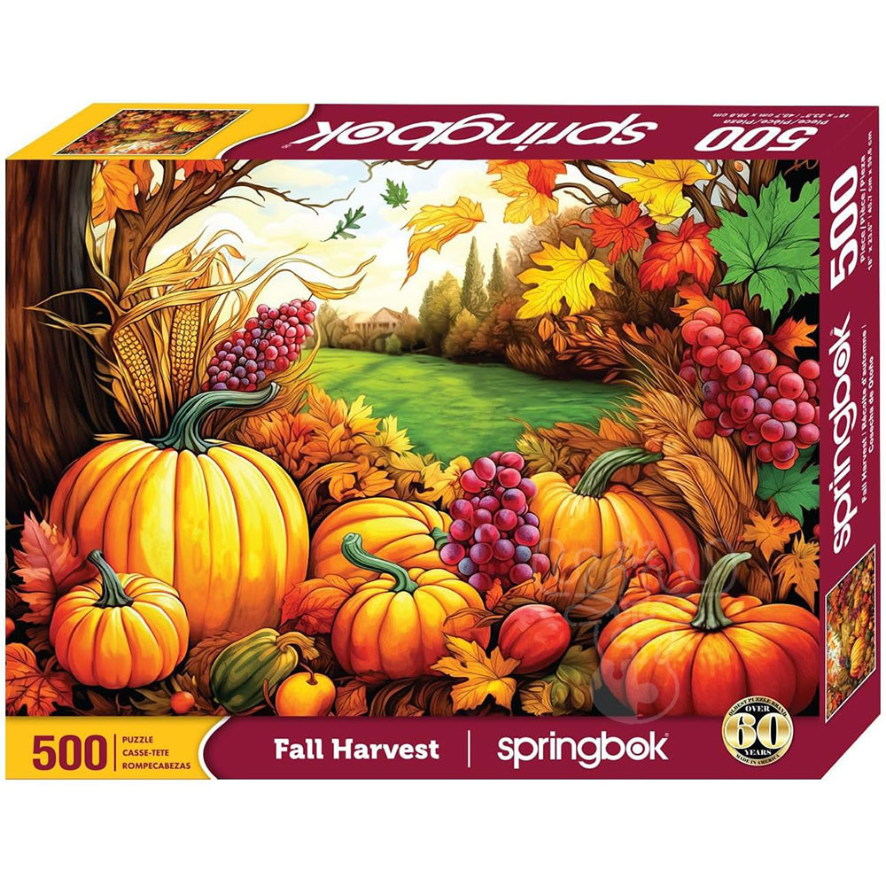 Springboch Puzzles Springbok Fall Harvest Puzzle 500pcs LIMITED RELEASE - Puzzles Canada