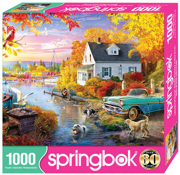Springbok Springbok Lakeside Fall Retreat Puzzle 1000pcs