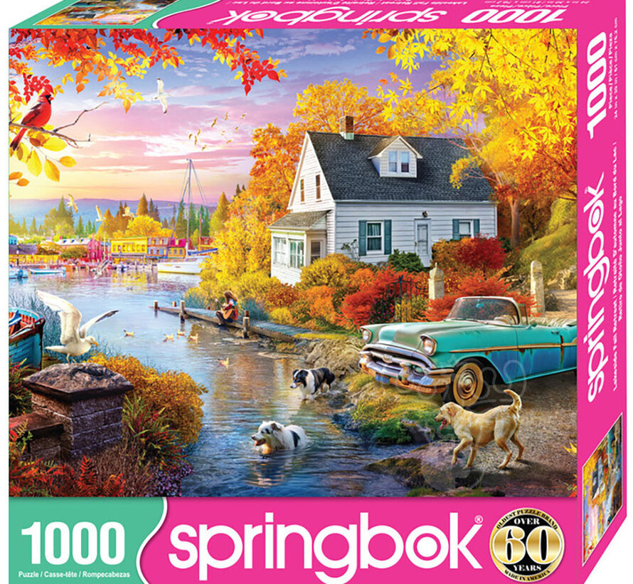 Springbok Lakeside Fall Retreat Puzzle 1000pcs