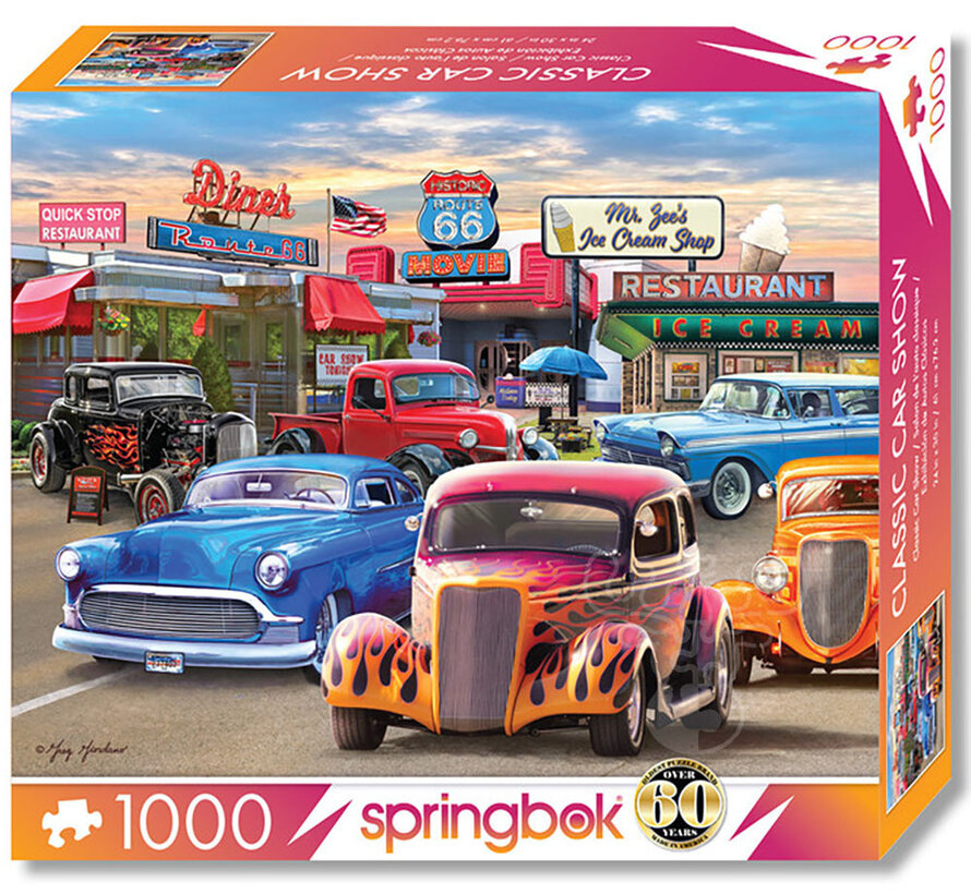 Springbok Classic Car Show Puzzle 1000pcs