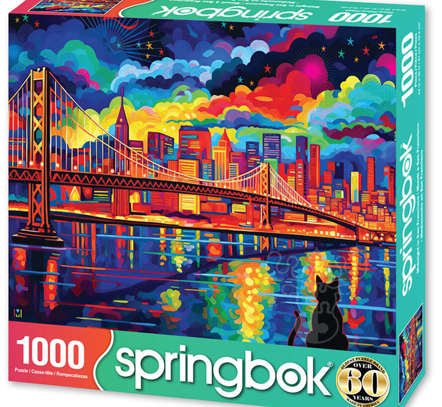 Springbok Midnight in San Francisco Puzzle 1000pcs LIMITED RELEASE