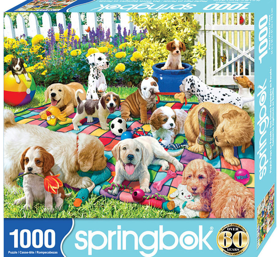Springbok Playful Pups on Parade Puzzle 1000pcs