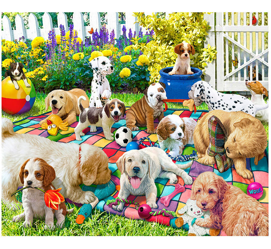 Springbok Playful Pups on Parade Puzzle 1000pcs