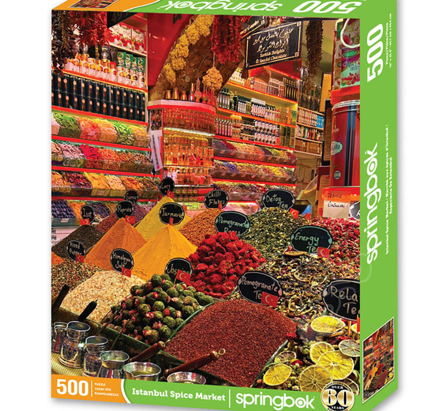 FINAL SALE Springbok Istanbul Spice Market Puzzle 500pcs LIMITED RELEASE RETIRED