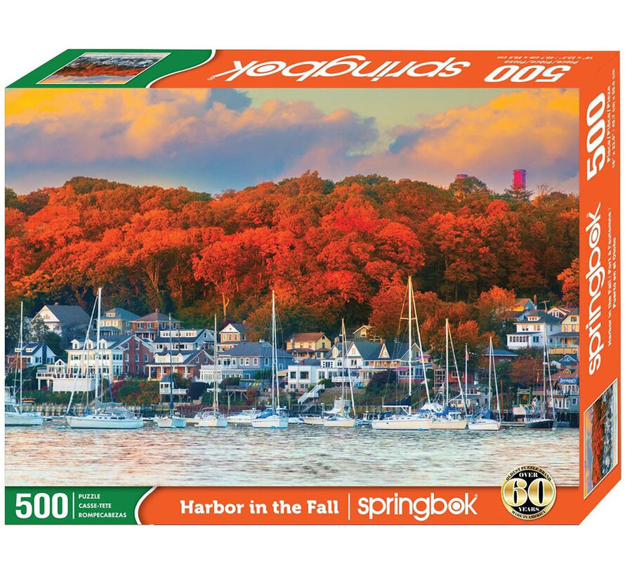 Springbok Harbor in the Fall Puzzle 500pcs RETIRED