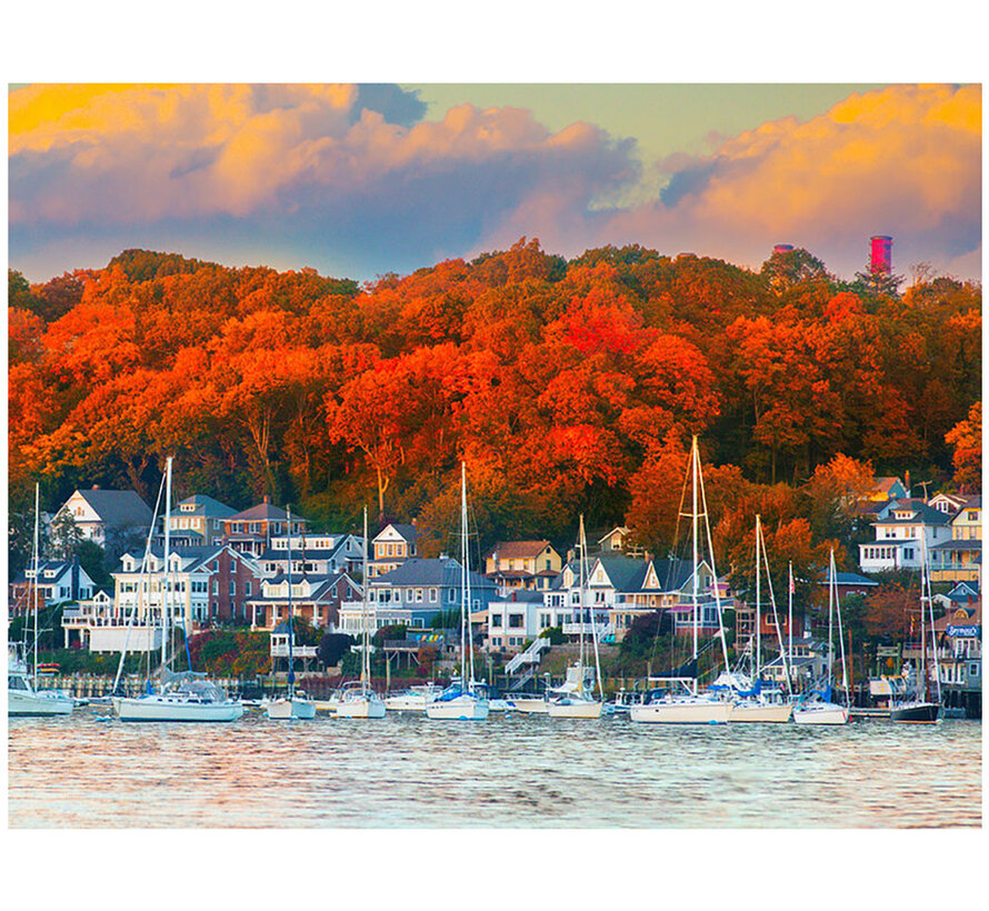 Springbok Harbor in the Fall Puzzle 500pcs RETIRED