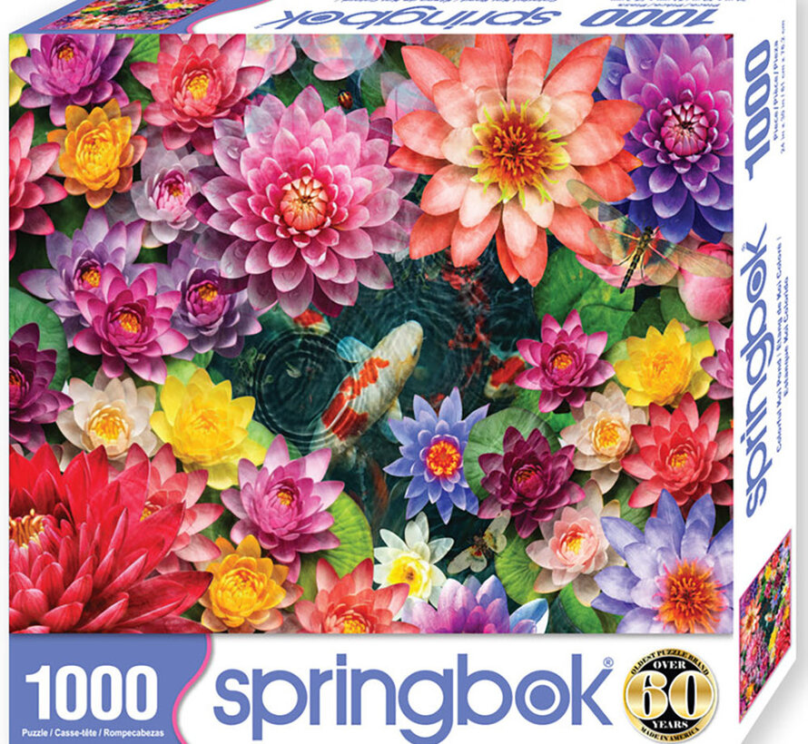 Springbok Colorful Koi Pond Puzzle 1000pcs