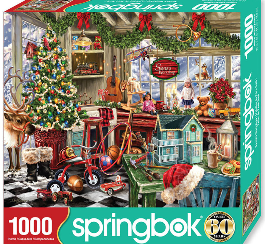 Springbok Santa's Workshop Puzzle 1000pcs