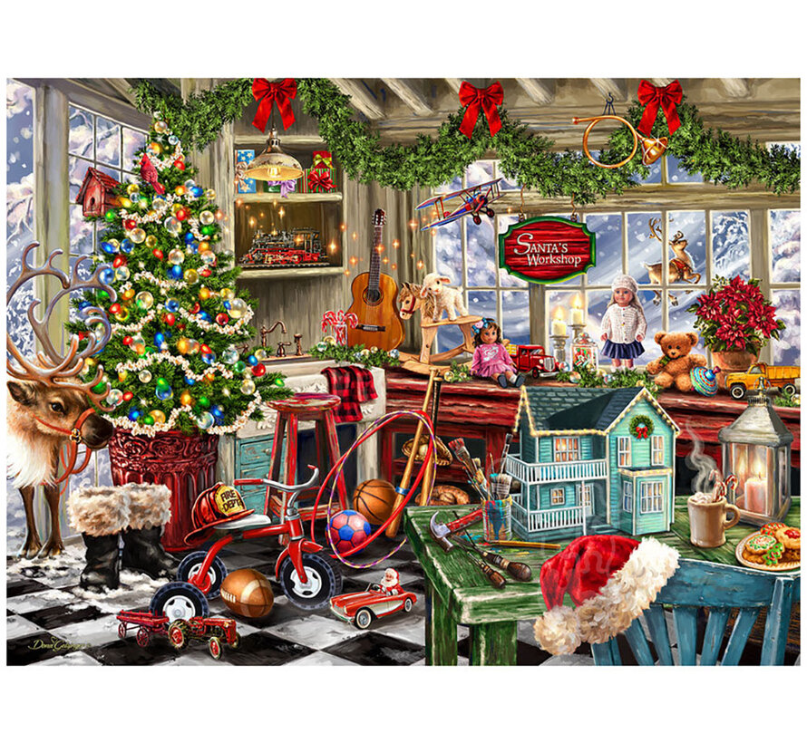 Springbok Santa's Workshop Puzzle 1000pcs