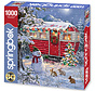 Springbok Snowy Retreat Puzzle 1000pcs