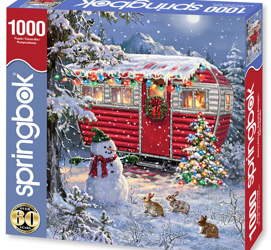 Springbok Snowy Retreat Puzzle 1000pcs