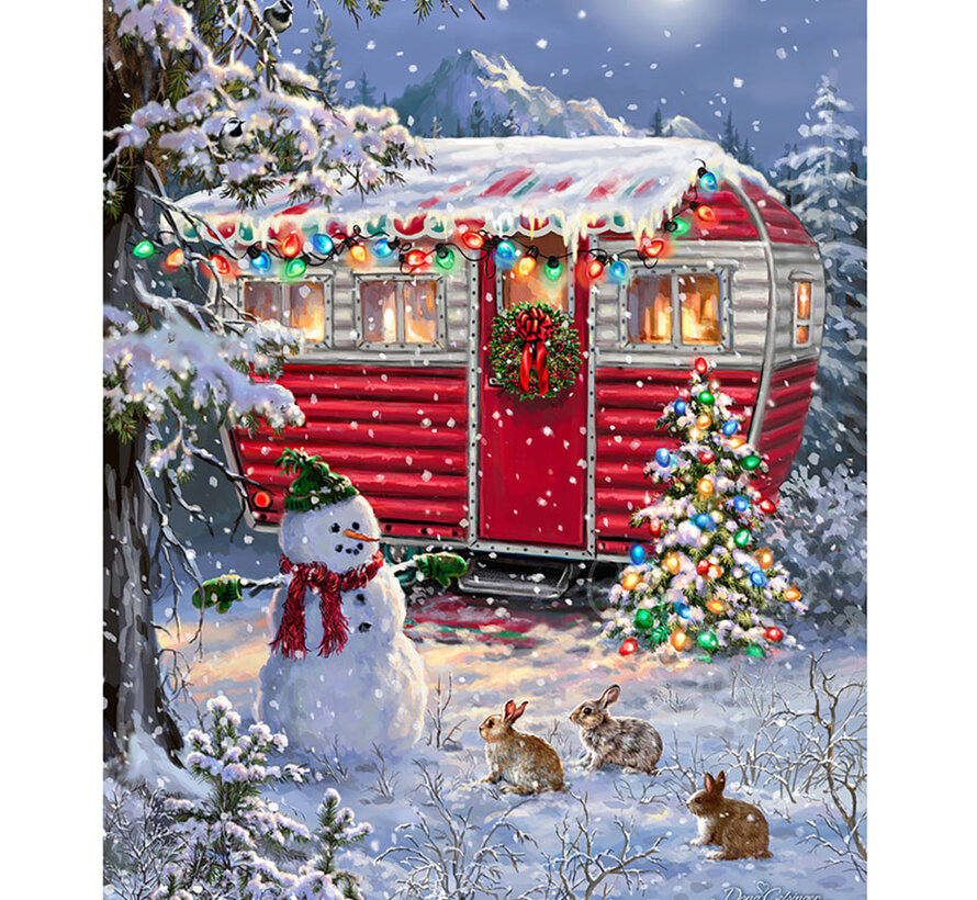 Springbok Snowy Retreat Puzzle 1000pcs