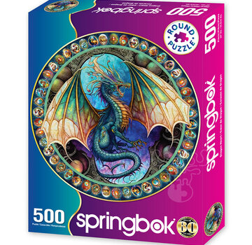 Springbok Springbok Dragon Heart Round Puzzle 500pcs LIMITED RELEASE