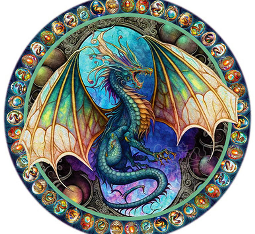 Springbok Dragon Heart Round Puzzle 500pcs LIMITED RELEASE