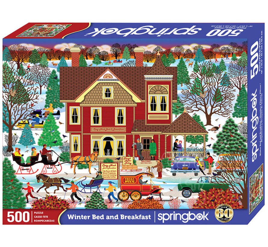 Springbok Winter Bed and Breakfast Puzzle 500pcs
