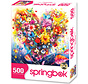 Springbok Heart Bouquet Puzzle 500pcs