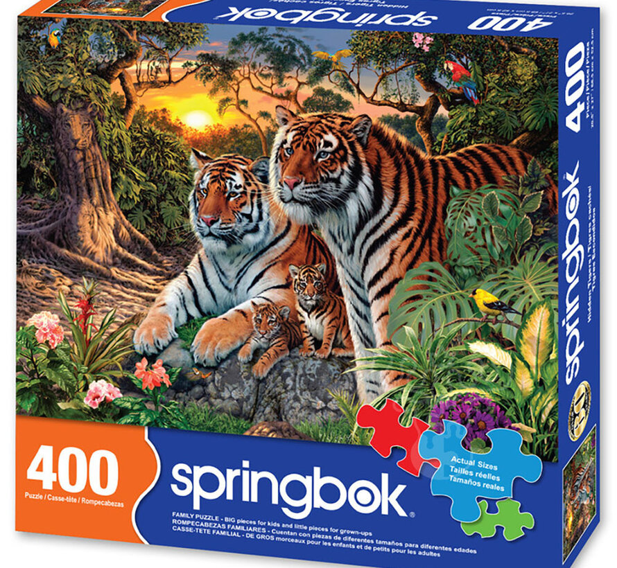 Springbok Hidden Tigers Puzzle 400pcs