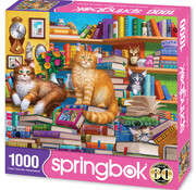 Springbok Springbok Bookshop Cats Puzzle 1000pcs