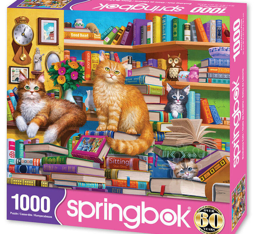 Springbok Bookshop Cats Puzzle 1000pcs