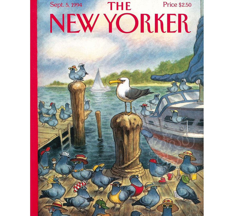 New York Puzzle Co. The New Yorker: Tourist Season Puzzle 1000pcs