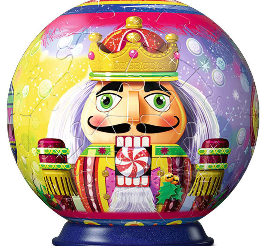 Ravensburger 3D Holiday Nutcracker Ball Puzzle 12pcs -Red Crown