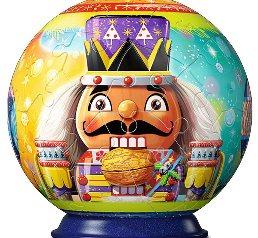Ravensburger 3D Holiday Nutcracker Ball Puzzle 12pcs - Purple Hat