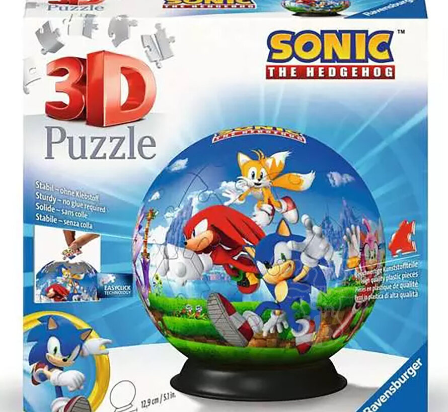 Ravensburger 3D Ball: Sonic the Hedgehog Puzzle 72pcs