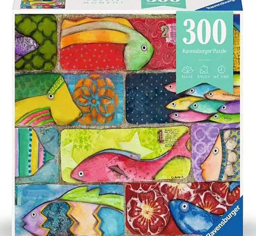 Ravensburger Puzzle Moment Splashy Fish Tiles Puzzle 300pcs