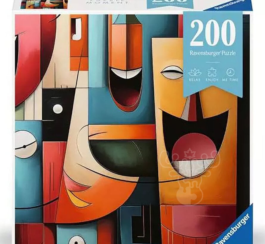 Ravensburger Puzzle Moment Happy Cubism Puzzle 200pcs