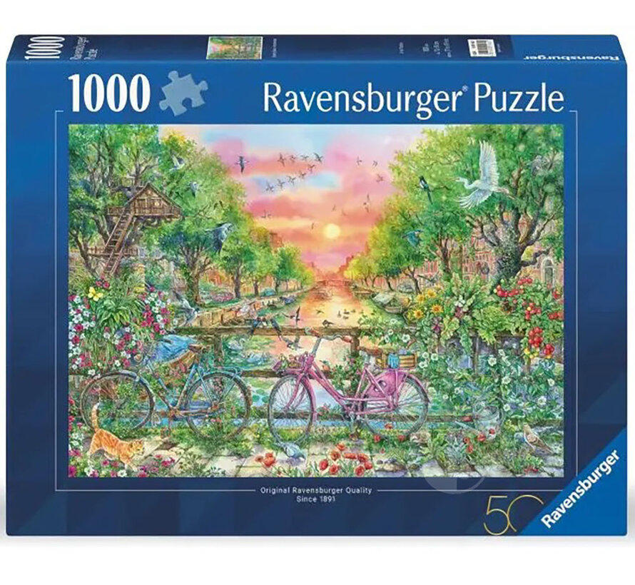 Ravensburger Dreamy Bikes in Amsterdam Puzzle 1000pcs 50th Anniversary Limited
