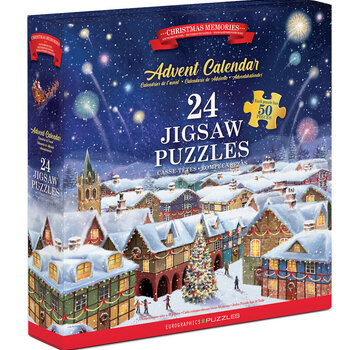 Eurographics Eurographics Christmas Memories Advent Calendar Puzzle 24 x 50pcs