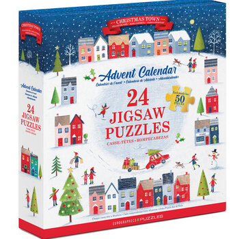 Eurographics Eurographics Christmas Town Advent Calendar Puzzle 24 x 50pcs