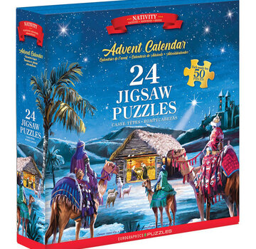 Eurographics Eurographics Nativity Advent Calendar Puzzle 24 x 50pcs