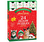 Eurographics Christmas Whiskers Advent Calendar Puzzle 24 x 50pcs