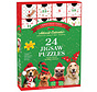 Eurographics Christmas Paws Advent Calendar Puzzle 24 x 50pcs