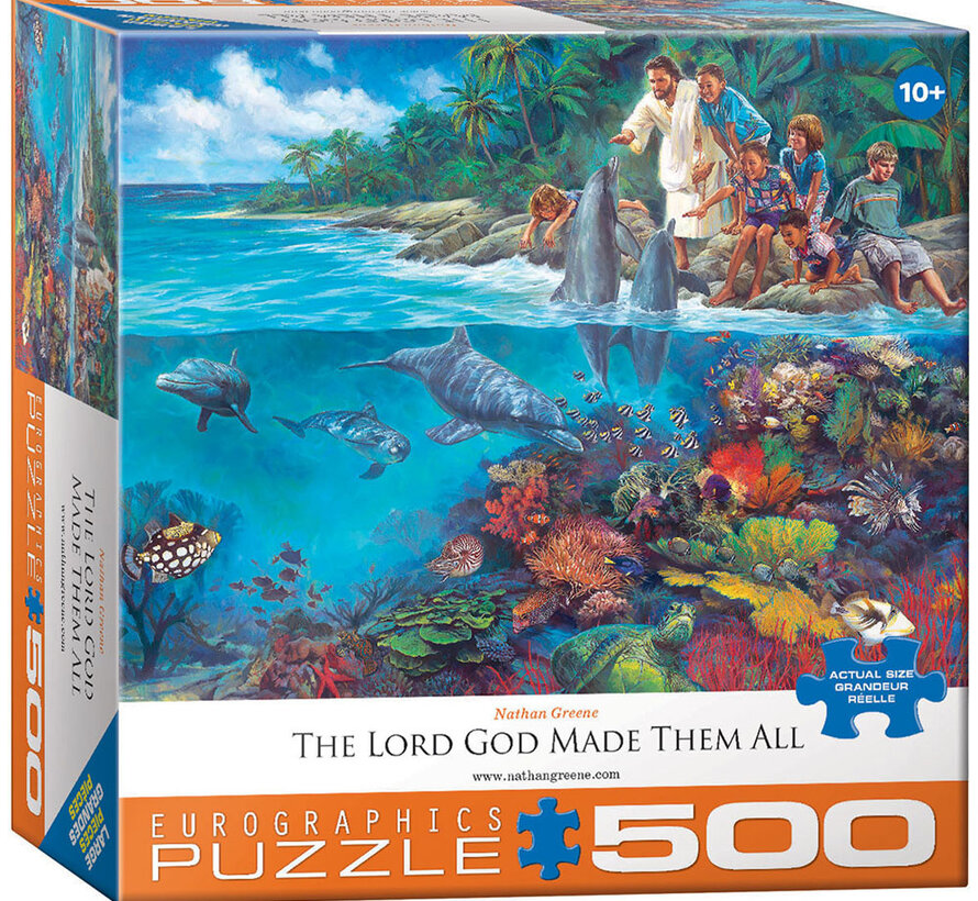 Eurographics Greene: The Lord God Made Them All Large Pieces Puzzle 500pcs