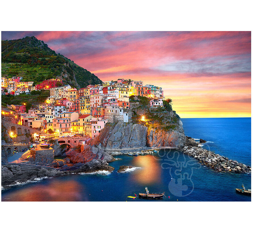 Eurographics HDR Photography: Manarola at Dusk - Italy Puzzle 1000pcs