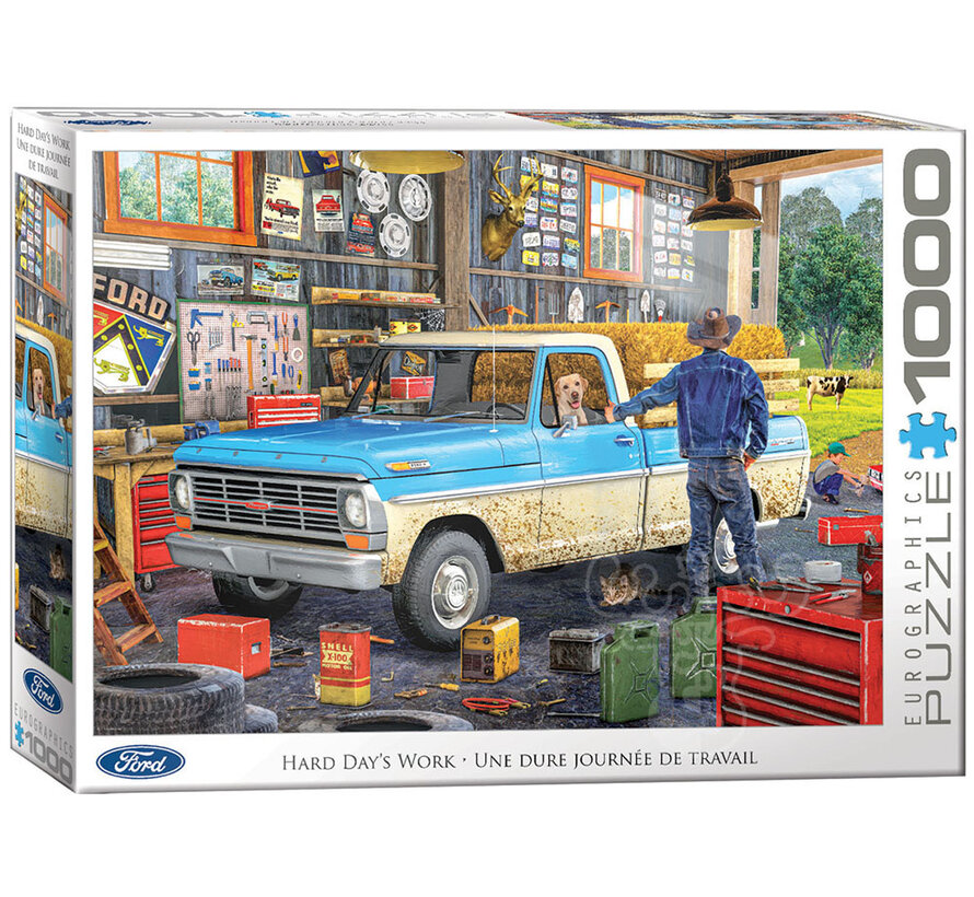 Eurographics Automotive: Ford Hard Day’s Work Puzzle 1000pcs